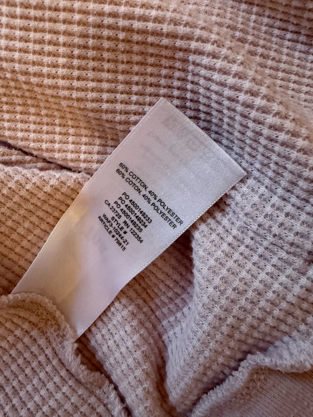 Aritzia Tna Waffle Zip Hoodie in Sugarplum Lilac Pink size S - Picture 3 of 6